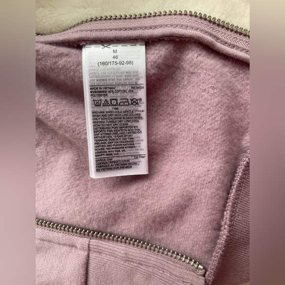 GAP Maternity Nursing Dusty Purple Sweatshirt with Puff Sleeves MEDIUM - Picture 10 of 10